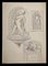 Aurelio Mistruzzi, Study for a Bas-Relief, Original Drawing, Mid-20th Century 1