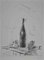 Filippo De Pisis, La bottiglia, Litografia originale 1944, Immagine 1