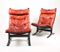 Norwegian Siesta Bentwood and Leather Lounge Chairs by Ingmar Relling for Westnofa, 1960s, Set of 2, Image 1