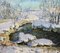 Georgij Moroz Stream Illuminé par le Sunwinter, Light, Snow Cm. 97 X 85 1999 1999 1