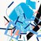 Philippe Halaburda, Dive Icehhi 6, 2021, acrílico, punta de fieltro de colores y cinta de colores sobre papel, Imagen 6