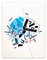 Philippe Halaburda, Dive Icehhi 6, 2021, acrilico, feltro colorato e nastro colorato su carta, Immagine 1
