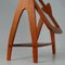 Verstellbarer Mid-Century Teak Schminkspiegel, Schweden, 1960er 13