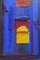 Jean-Roch Focant, Ecrasement Jaune Et Bleu, 2000, Pigments, Sand Glue & Acrylic on Wood, Image 1