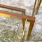 Mid-Century Italian Brass & Glass Stackable Tray Tables, 1950s, Set of 3 5