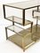 Mid-Century Italian Gold Brass and Glass Console Table, 1970s 20