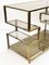 Mid-Century Italian Gold Brass and Glass Console Table, 1970s, Image 20