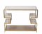 Mid-Century Italian Gold Brass and Glass Console Table, 1970s 2