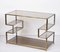 Mid-Century Italian Gold Brass and Glass Console Table, 1970s 13