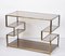 Mid-Century Italian Gold Brass and Glass Console Table, 1970s, Image 13