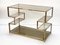 Mid-Century Italian Gold Brass and Glass Console Table, 1970s 12