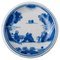 Plato chinoiserie en azul y blanco de Delft, Imagen 1