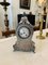 Chiseled Silver Table Clock 4