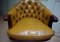 Chaise de Bureau Chesterfield Antique en Cuir, 1930s 3