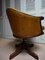 Antiker Dreh- & Kipp-Bürostuhl aus Leder von Chesterfield, 1930er 5