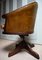 Antique Chesterfield Leather Bankers Swivel & Tilt Office Chair, 1930s 7