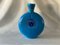 Art Deco Vase in Blue Longwy Enamel from Primavera, 1930s 5