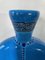 Art Deco Vase in Blue Longwy Enamel from Primavera, 1930s 7