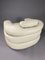 Mid-Century Modern Ivory Leather Straccio Lounge Chair from Zanotta, Italy, Image 4