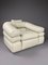 Mid-Century Modern Ivory Leather Straccio Lounge Chair from Zanotta, Italy, Image 1