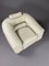 Mid-Century Modern Ivory Leather Straccio Lounge Chair from Zanotta, Italy, Image 11