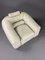 Mid-Century Modern Ivory Leather Straccio Lounge Chair by De Pas, Durbino & Lomazzi from Zanotta, Image 12