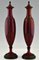 Art Deco Vases in Red Ceramic and Bronze by Paul Milet for Sèvres, Set of 2 4