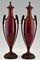 Art Deco Vases in Red Ceramic and Bronze by Paul Milet for Sèvres, Set of 2, Image 6