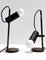 Italian Black Desk Lamps in the Style of Gino Sarfatti, Set of 2 1