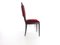 Vintage Crimson Velvet & Wood Chairs by Paolo Buffa, Italy, Set of 4 4