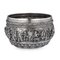 19th Century Burmese Solid Silver Thabeik Bowl by Rangoon, 1880 1