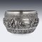 19th Century Burmese Solid Silver Thabeik Bowl by Rangoon, 1880 3