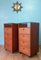 French Leather Side Tables, 1960s, Set of 2 2