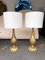 Italian Gold Twisted Murano Glass Table Lamps. 1960s, Set of 2 6