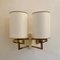 Double Sconce in Brass, 1960s 1