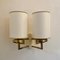Double Sconce in Brass, 1960s, Image 1