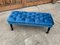 Mid-Century Blue Ottoman, 1960s, Image 1