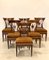 19th Century Walnut Chairs, Set of 6, Image 3