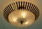 Lampada da soffitto Hollywood Regency Mid-Century in ottone e vetro con perle in vetro acrilico di Christoph Palme per Palwa, anni '60, Immagine 10