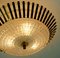Mid-Century Hollywood Regency Style Ceiling Lamp in Brass & Glass with Acrylic Glass Beads by Christoph Palme for Palwa, 1960s 3