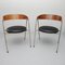 Mod. 702/2 Chairs in Rosewood, Leather & Steel by Roland Rainer for Wilkhahn, 1965, Set of 2 5