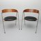 Mod. 702/2 Chairs in Rosewood, Leather & Steel by Roland Rainer for Wilkhahn, 1965, Set of 2, Image 5