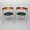 Mod. 702/2 Chairs in Rosewood, Leather & Steel by Roland Rainer for Wilkhahn, 1965, Set of 2 3