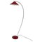 Red Floor Lamp from Zukov, 1960s 1