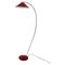 Red Floor Lamp from Zukov, 1960s, Image 1
