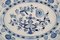 Very Large Antique Hand-Painted Porcelain Blue Onion Serving Dish from Meissen, Image 2