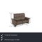 Gray Paradise Leather Two Seater Couch from Stressless 2
