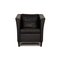 Black Leather Armchair from Molinari 8