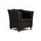Black Leather Armchair from Molinari, Image 1