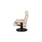 Leather Arion Armchair with Relax Function & Stool in Cream from Stressless, Set of 2 14